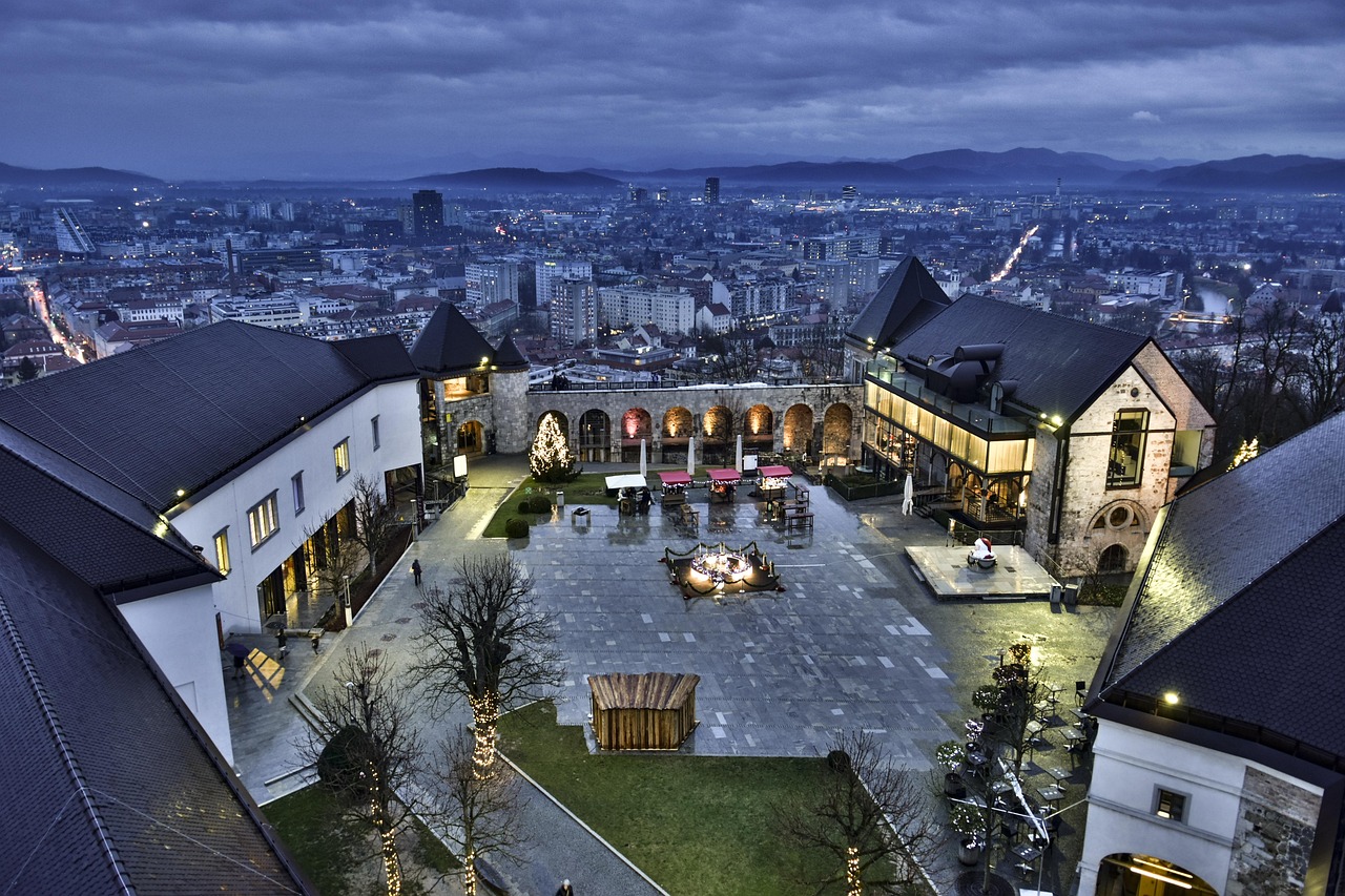 europe, ljubljana, castle, ljubljana castle, night view, apartments on star, ljubljana, ljubljana, ljubljana, ljubljana, ljubljana